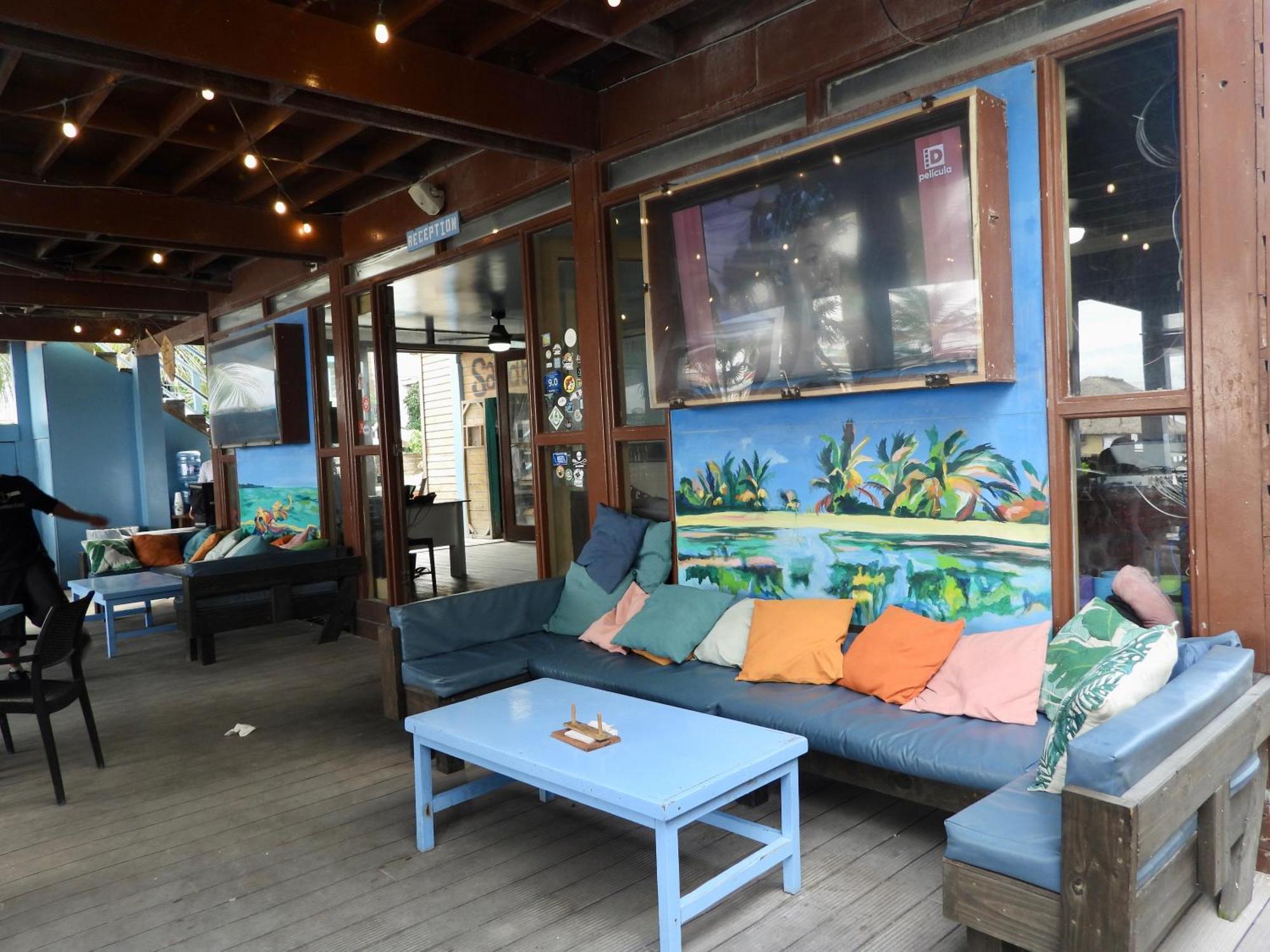 Sandbar Beachfront Hostel & Restaurant 산페드로 외부 사진